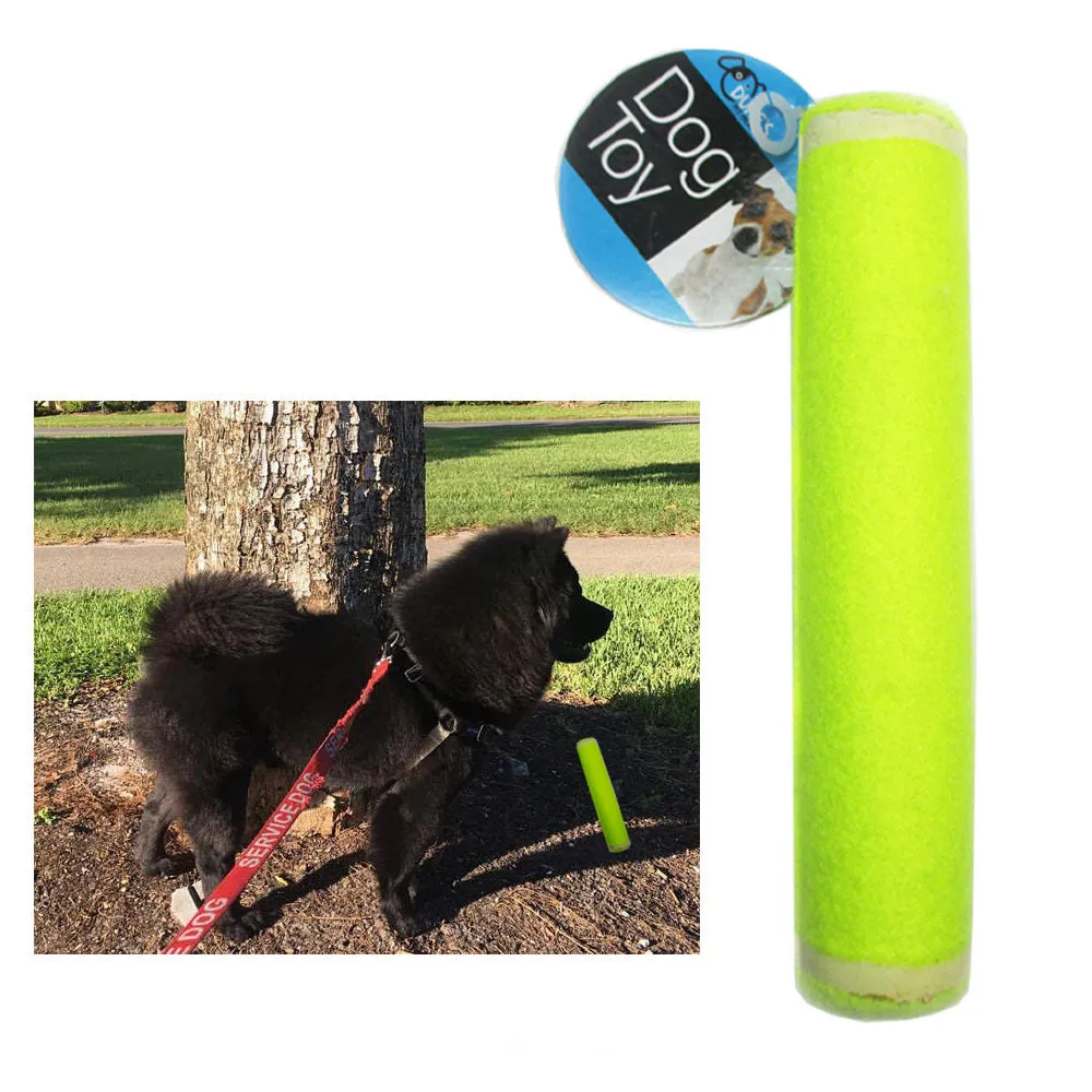 1 Pet Tennis Ball Stick Dog Toys Squeaky Play Fetch Games Park Fun Game Training