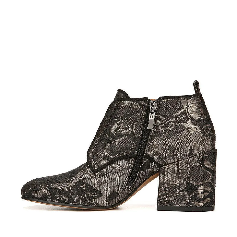 Alfie Black Suede Franco Sarto Ankle Boot