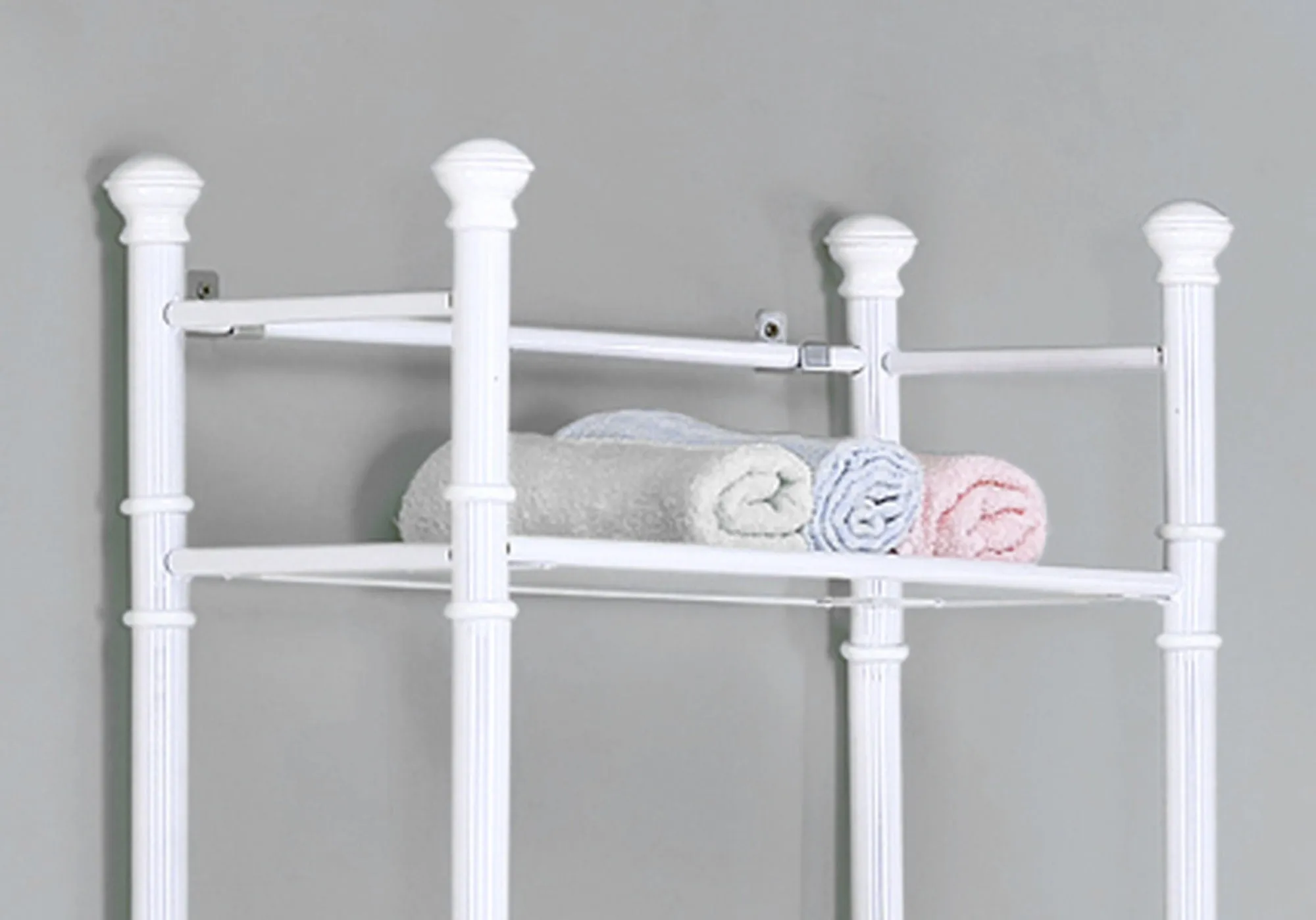 Bathroom Accent, Shelves, Storage, Tempered Glass, Contemporary & Modern - White by Couch.com