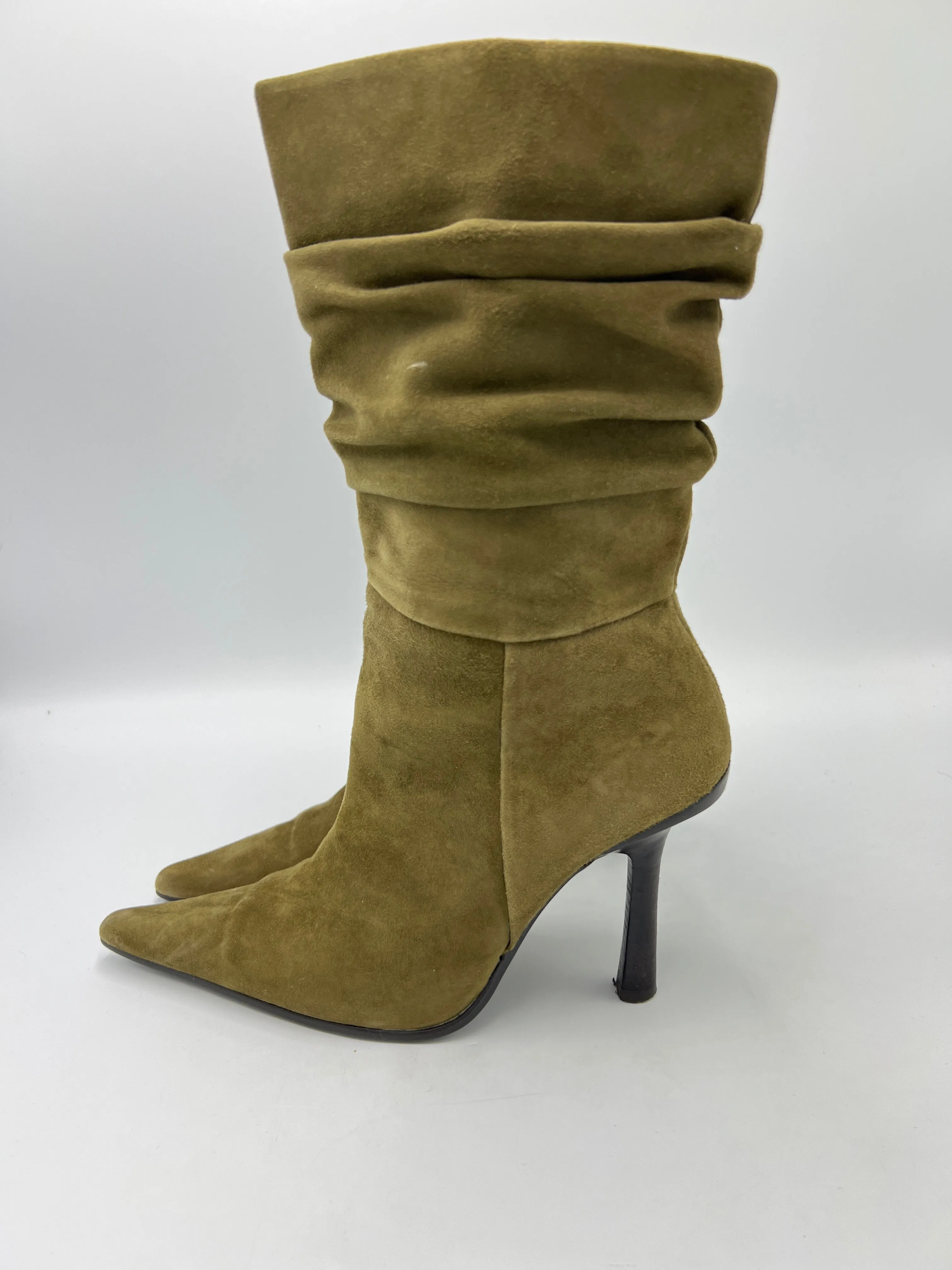 Boots Ankle Heels By Bakers Shoes  Size: 7