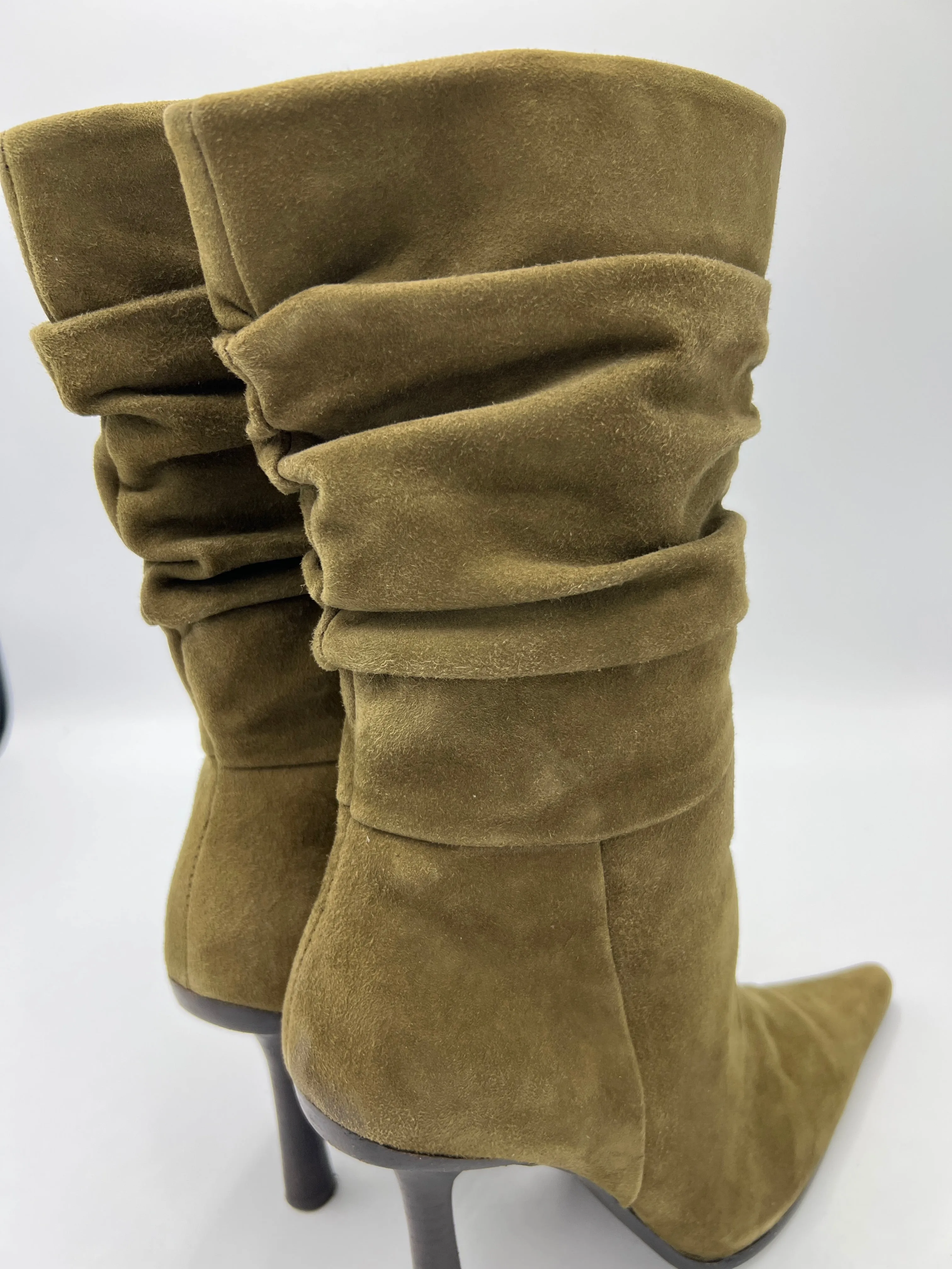 Boots Ankle Heels By Bakers Shoes  Size: 7