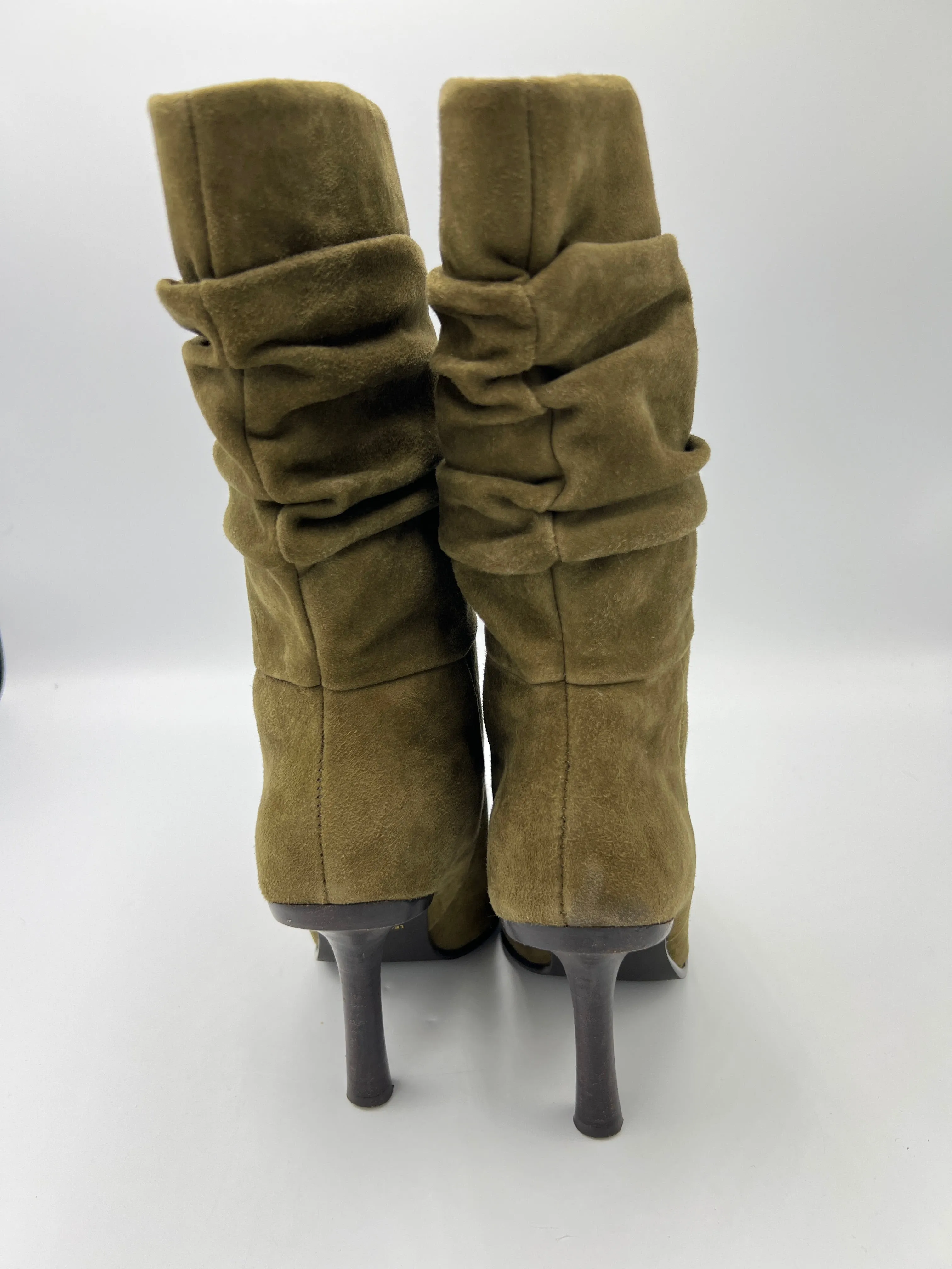 Boots Ankle Heels By Bakers Shoes  Size: 7