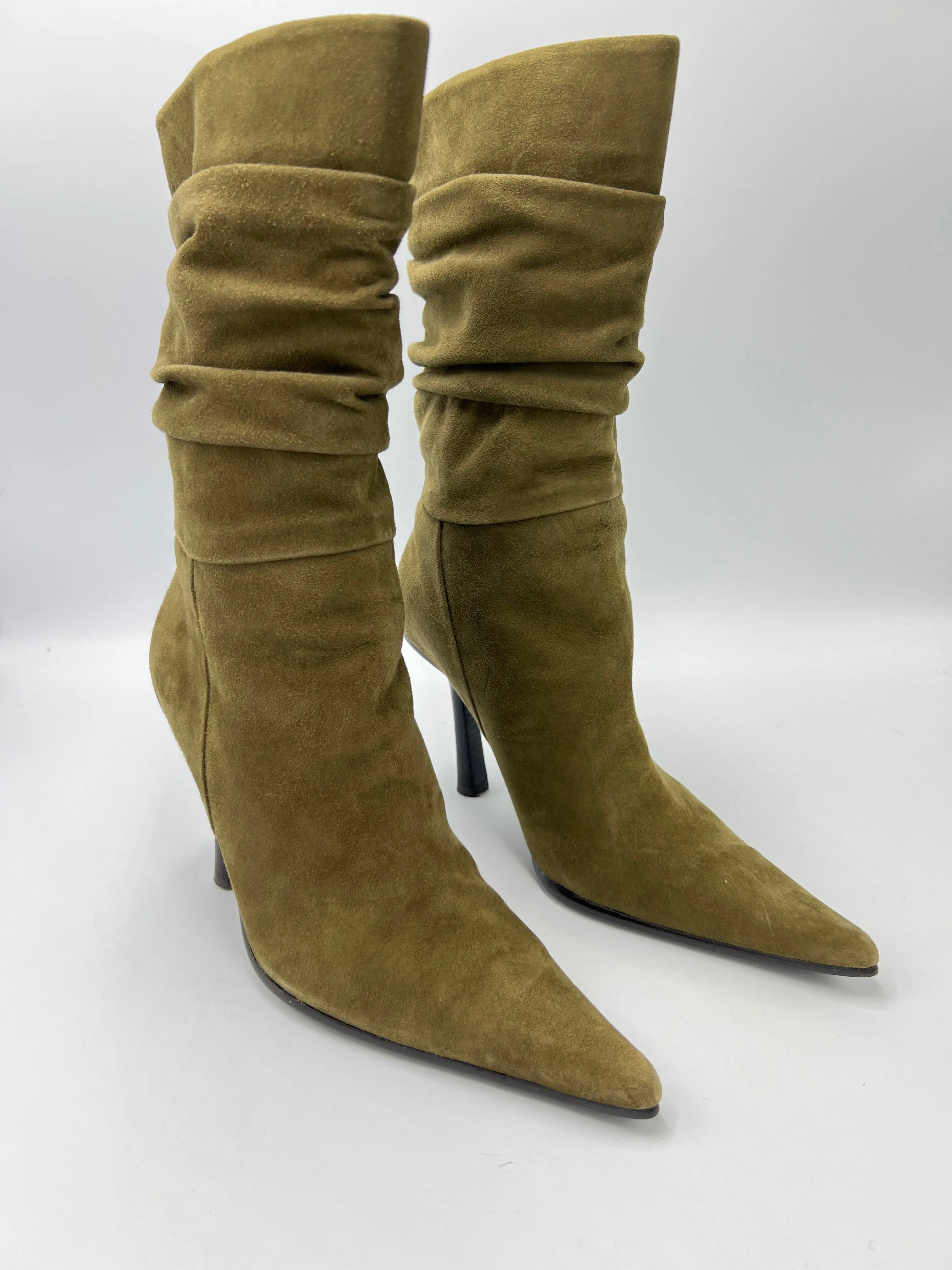 Boots Ankle Heels By Bakers Shoes  Size: 7