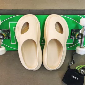 Cloud Slippers for Women and Men Quick Drying, EVA Open Toe Soft Slippers, Non-Slip Soft Shower Spa Bath Pool Gym House Sandals for Indoor & Outdoor