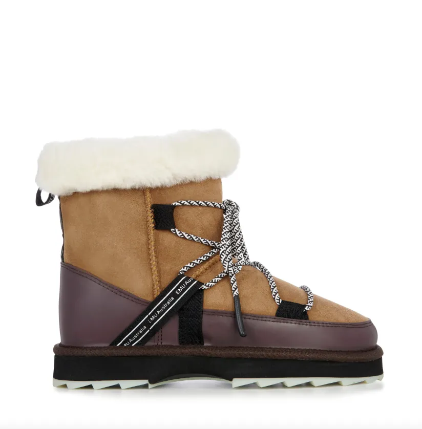 Emu Blurred Sheepskin Boot - Chestnut
