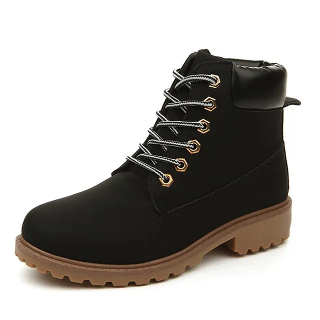 Fashion Women's Flat Heel Boots
