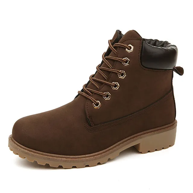 Fashion Women's Flat Heel Boots