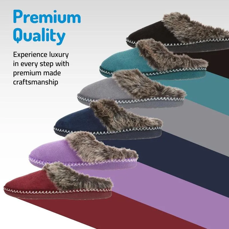 Fur Lined Anti Skid Slippers – Cozy Warmth and Secure Grip