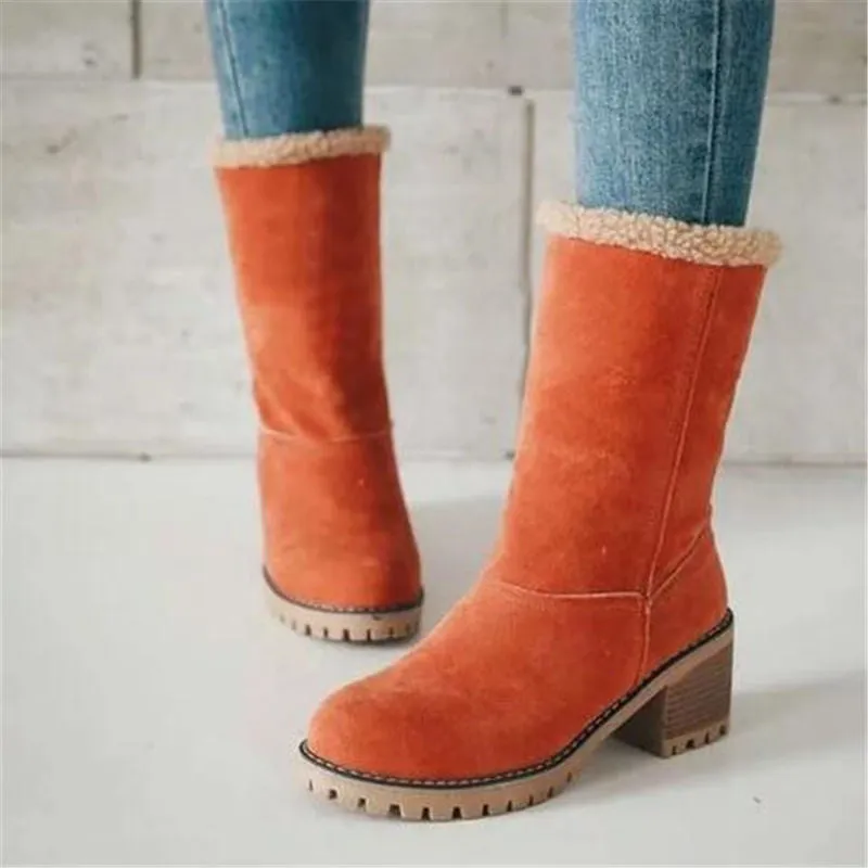 Fur Lined Warm Winter Boots
