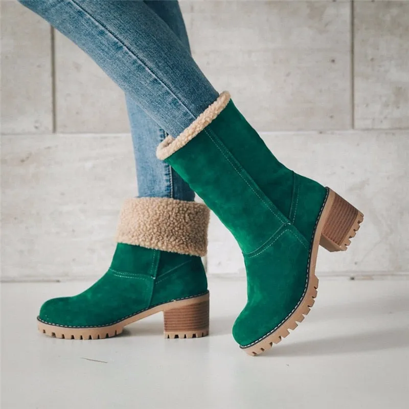 Fur Lined Warm Winter Boots