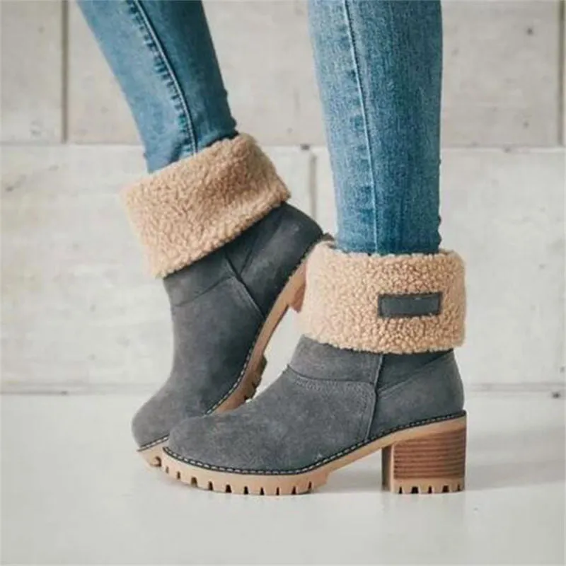 Fur Lined Warm Winter Boots