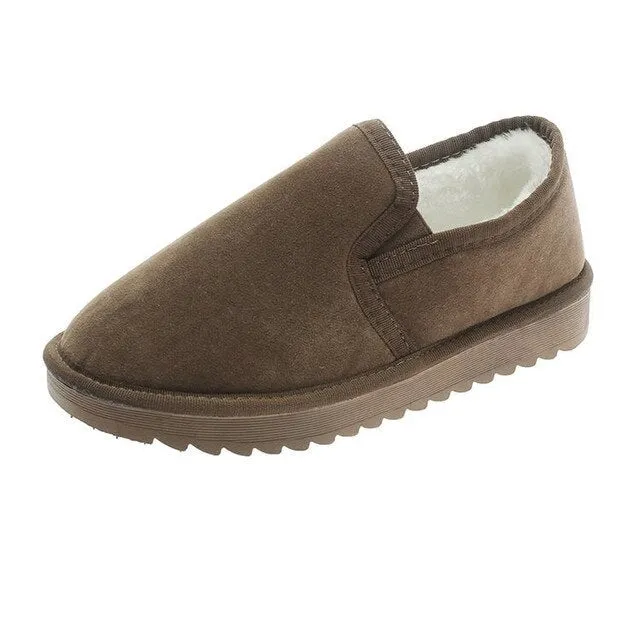 Fur Lining Slip-on Shoes