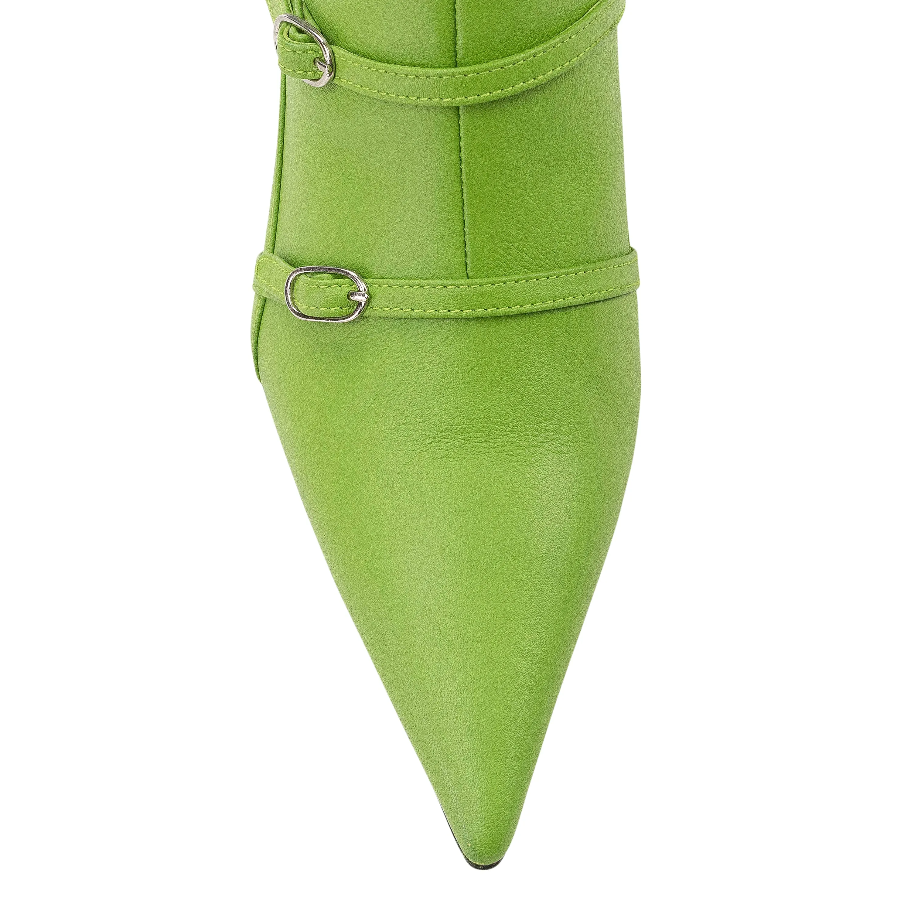 GREEN BELT ANKLE BOOTS