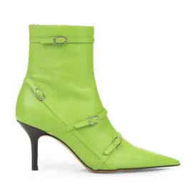 GREEN BELT ANKLE BOOTS