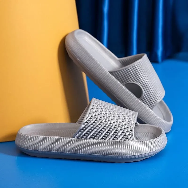 Home Cloud Slippers Summer Thick Platform Women 2023 Sandals Indoor Bathroom Anti-slip Slides Ladies men's Shoes Dropshipping