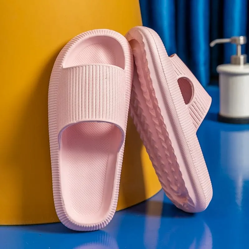 Home Cloud Slippers Summer Thick Platform Women 2023 Sandals Indoor Bathroom Anti-slip Slides Ladies men's Shoes Dropshipping