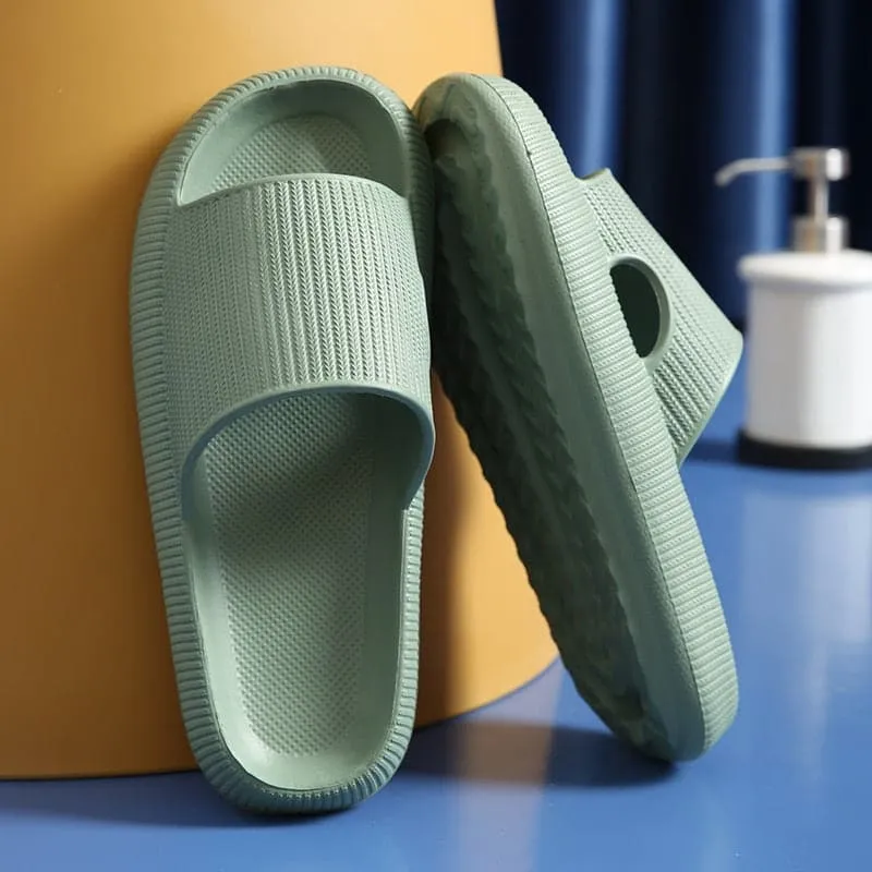 Home Cloud Slippers Summer Thick Platform Women 2023 Sandals Indoor Bathroom Anti-slip Slides Ladies men's Shoes Dropshipping