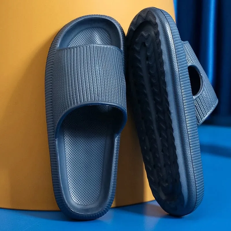 Home Cloud Slippers Summer Thick Platform Women 2023 Sandals Indoor Bathroom Anti-slip Slides Ladies men's Shoes Dropshipping