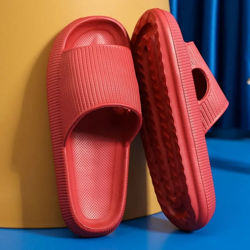 Home Cloud Slippers Summer Thick Platform Women 2023 Sandals Indoor Bathroom Anti-slip Slides Ladies men's Shoes Dropshipping