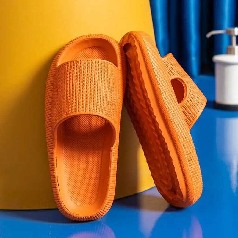 Home Cloud Slippers Summer Thick Platform Women 2023 Sandals Indoor Bathroom Anti-slip Slides Ladies men's Shoes Dropshipping