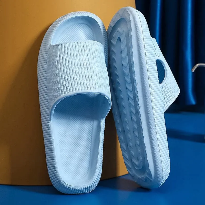 Home Cloud Slippers Summer Thick Platform Women 2023 Sandals Indoor Bathroom Anti-slip Slides Ladies men's Shoes Dropshipping