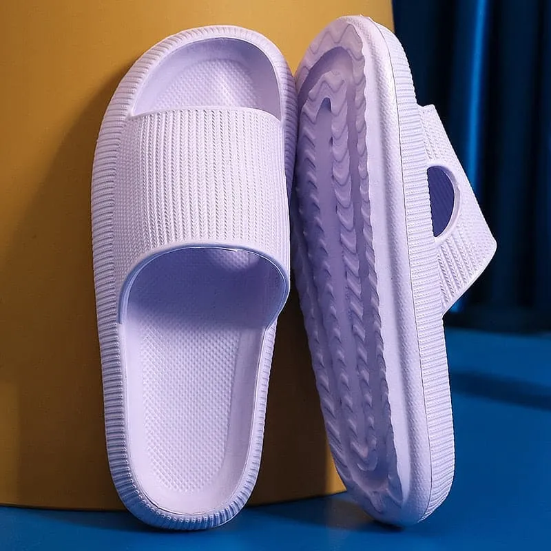 Home Cloud Slippers Summer Thick Platform Women 2023 Sandals Indoor Bathroom Anti-slip Slides Ladies men's Shoes Dropshipping