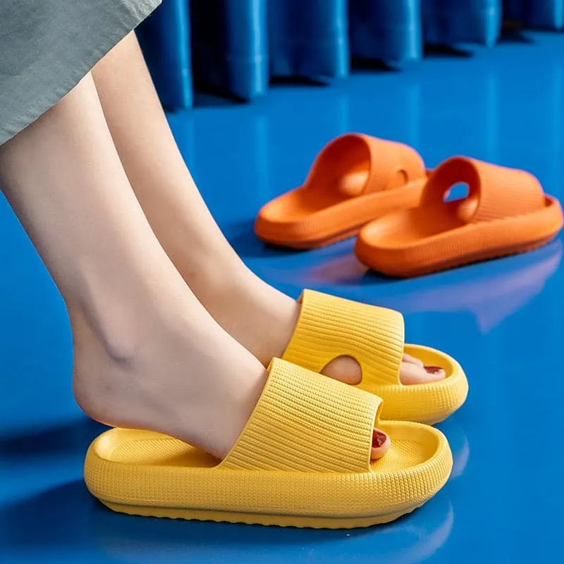 Home Cloud Slippers Summer Thick Platform Women 2023 Sandals Indoor Bathroom Anti-slip Slides Ladies men's Shoes Dropshipping