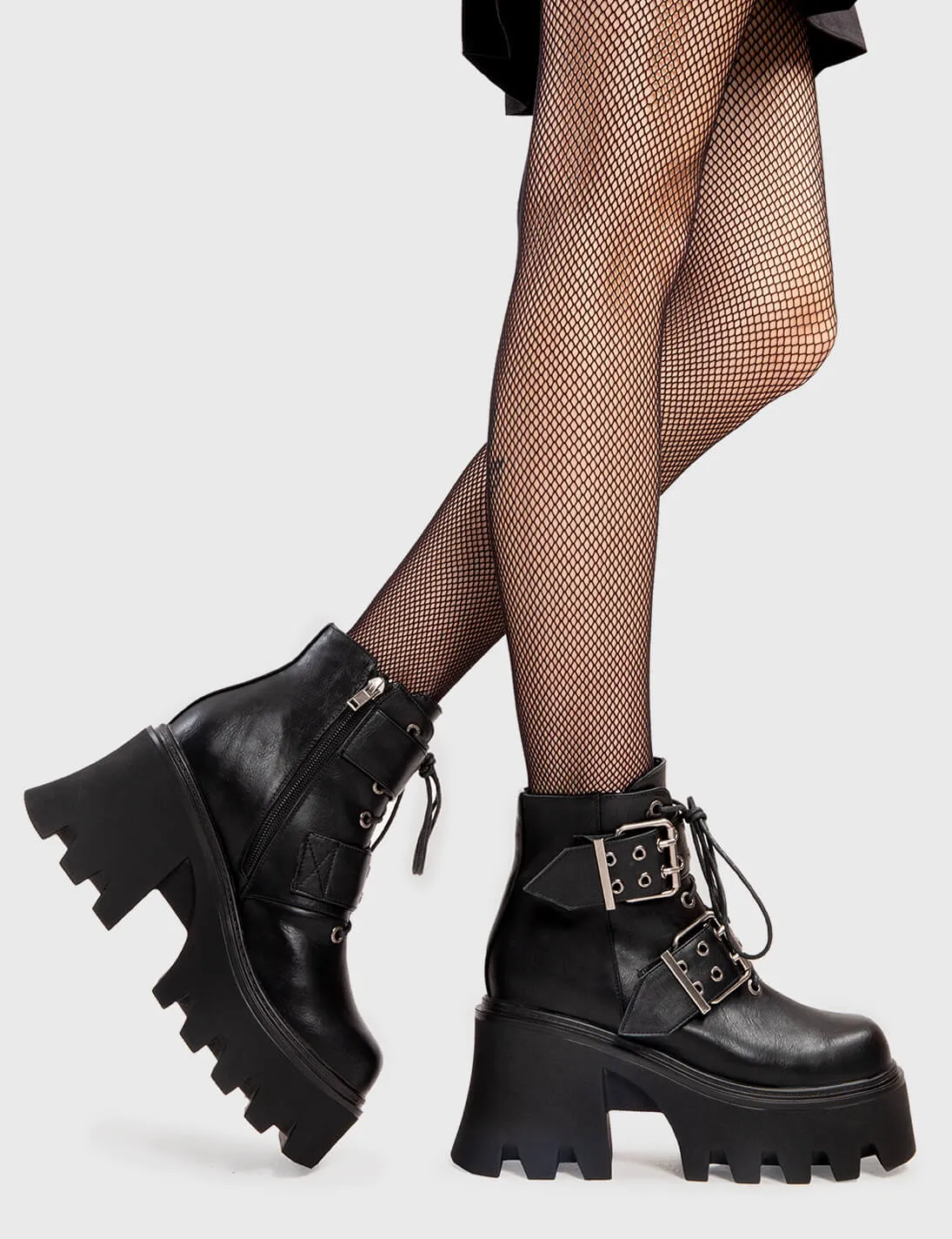 Look Out Chunky Platform Ankle Boots