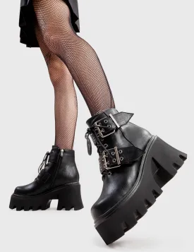 Look Out Chunky Platform Ankle Boots