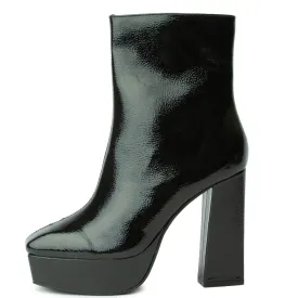 Luster-1 Black Ankle Boots