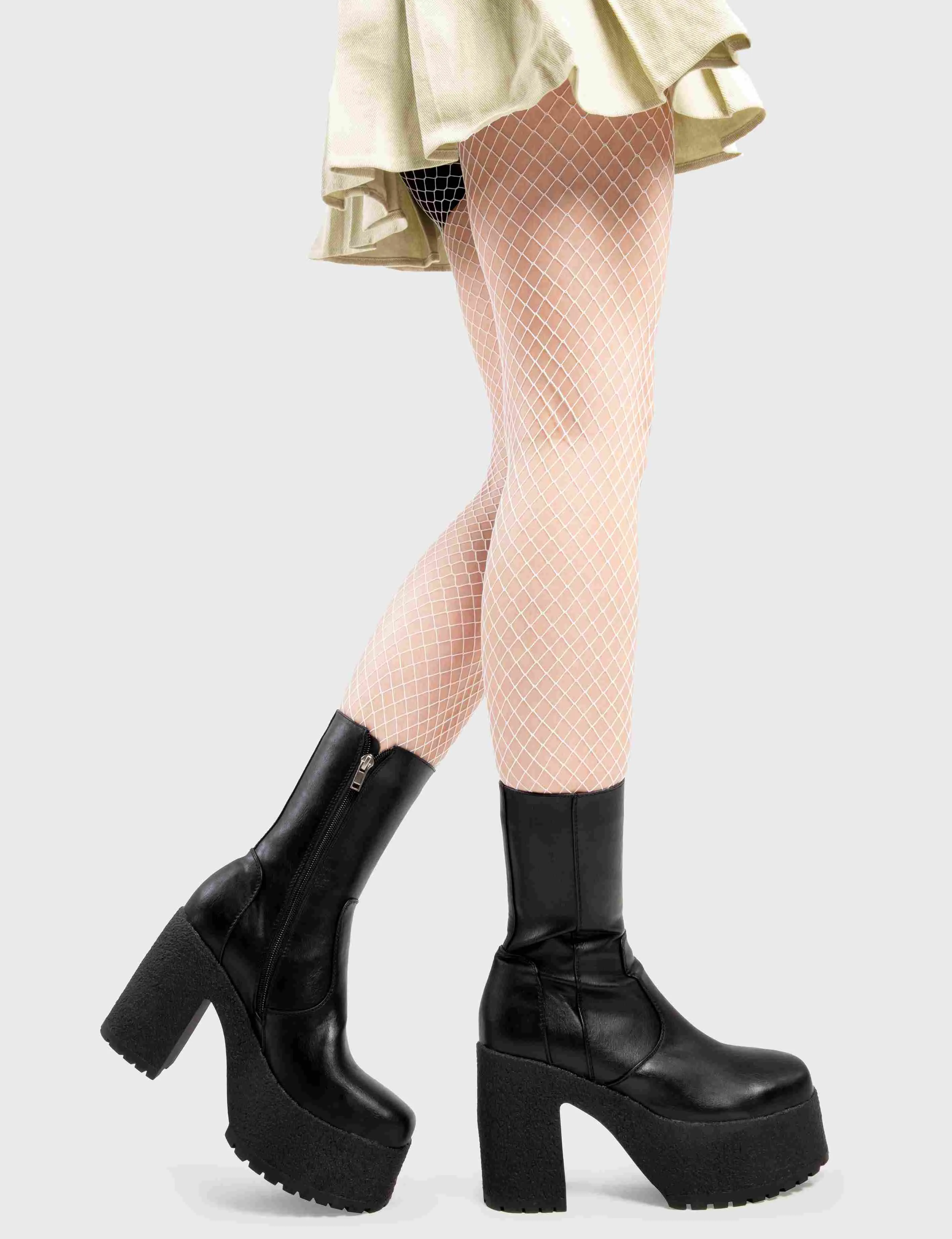 Mannequin Worthy Platform Ankle Boots