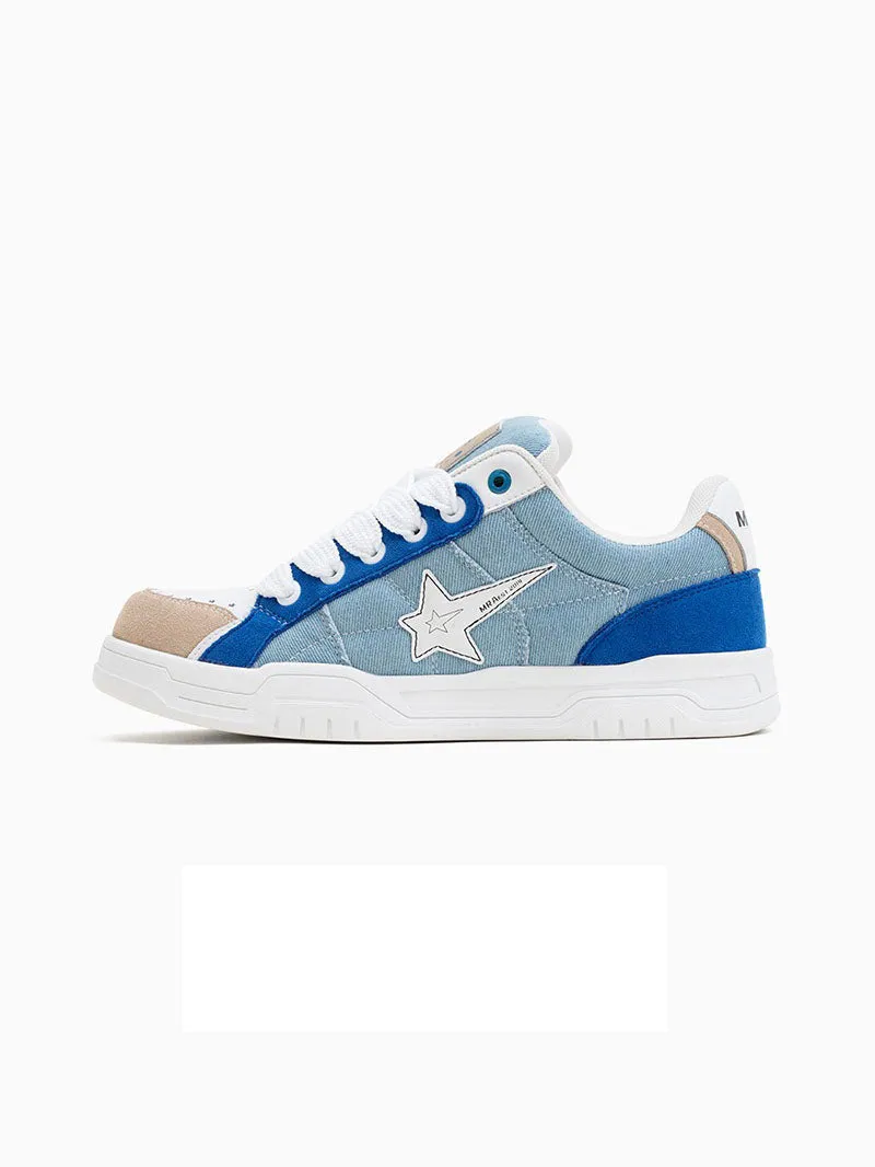 Meteorite Star Bread Versatile Skate Thick Sole Unisex Casual Shoes