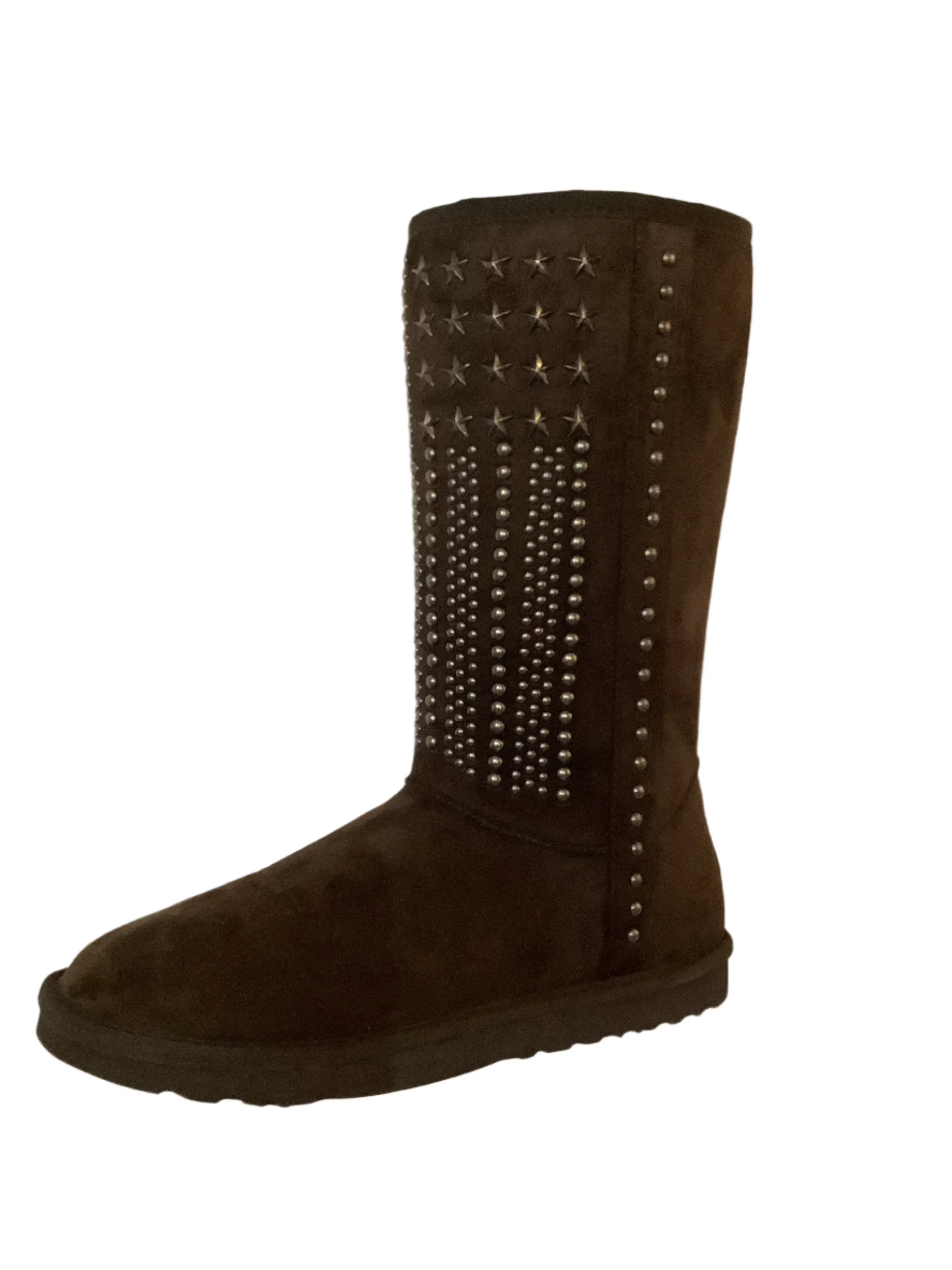 Montana West Snow Boot with Stars and Studs