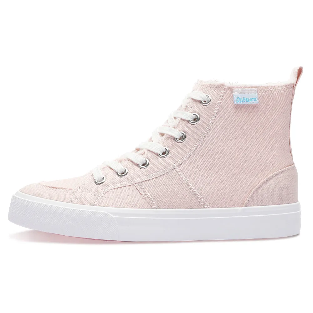 Obtaom Womens High Top Canvas Shoes Play Mid Fashion Sneaker