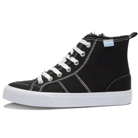 Obtaom Womens High Top Canvas Shoes Play Mid Fashion Sneaker