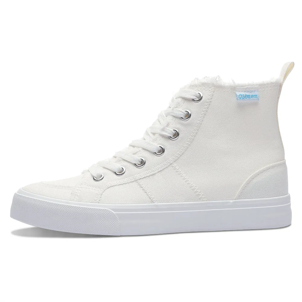 Obtaom Womens High Top Canvas Shoes Play Mid Fashion Sneaker