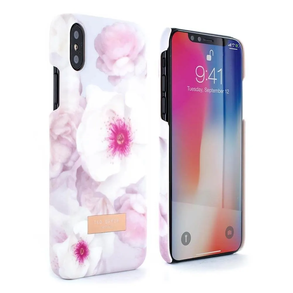 [OPEN BOX] TED BAKER SOFT FEEL HARD SHELL Case Namala Chelsea Grey For iPhone XS/X