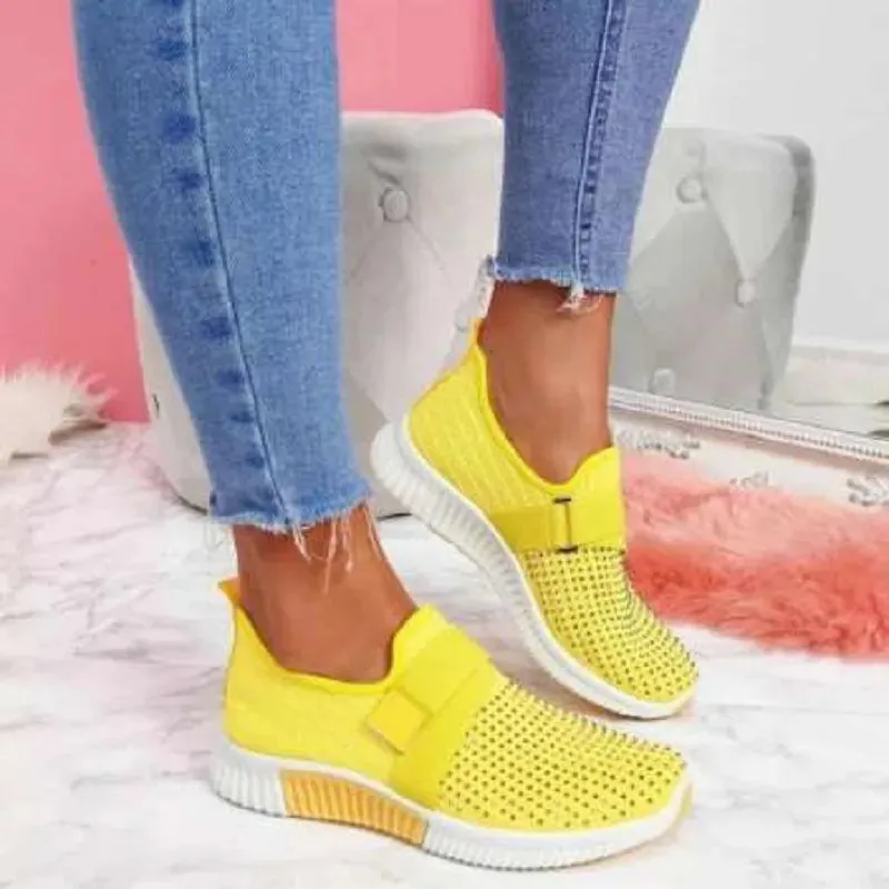 Summer Fly Weave Flats Shoes Women Fashion Plus Size