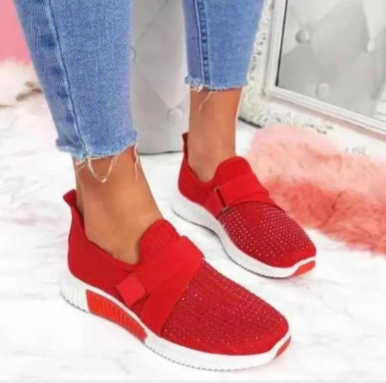 Summer Fly Weave Flats Shoes Women Fashion Plus Size