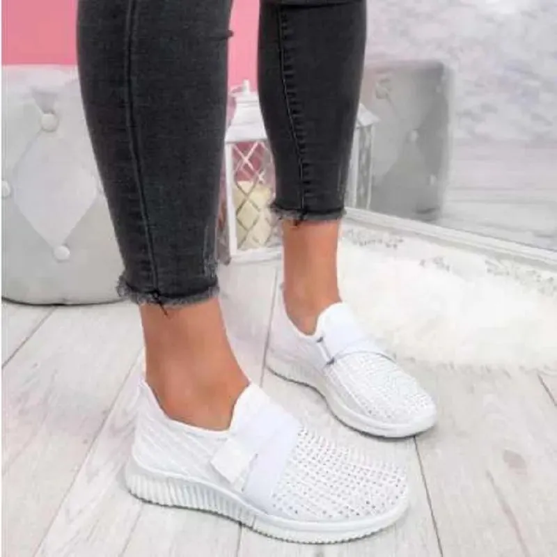 Summer Fly Weave Flats Shoes Women Fashion Plus Size