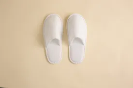 Towelling Slippers Closed Toe