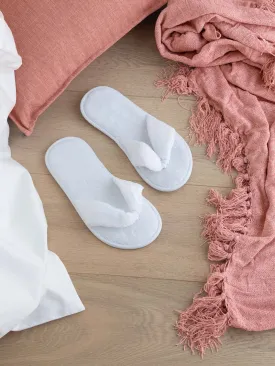 Velour Thong Spa Slippers