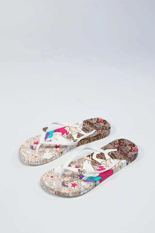 Viny - Women’s Lightweight Unicorn Beach/ Home Flip-Flops