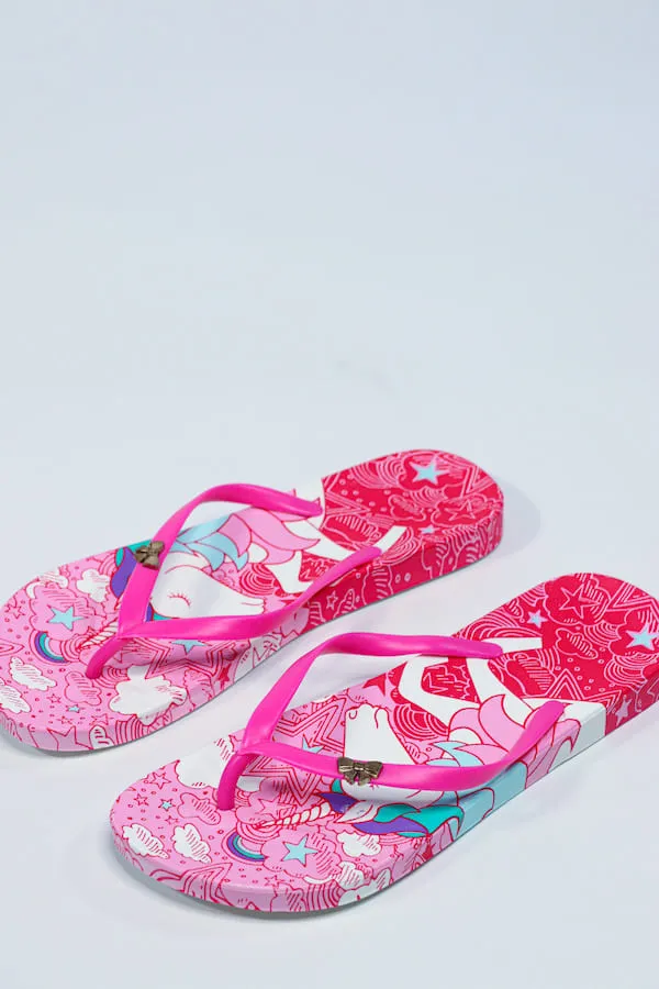 Viny - Women’s Lightweight Unicorn Beach/ Home Flip-Flops