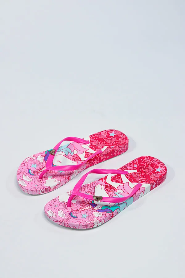 Viny - Women’s Lightweight Unicorn Beach/ Home Flip-Flops