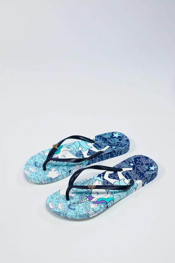 Viny - Women’s Lightweight Unicorn Beach/ Home Flip-Flops