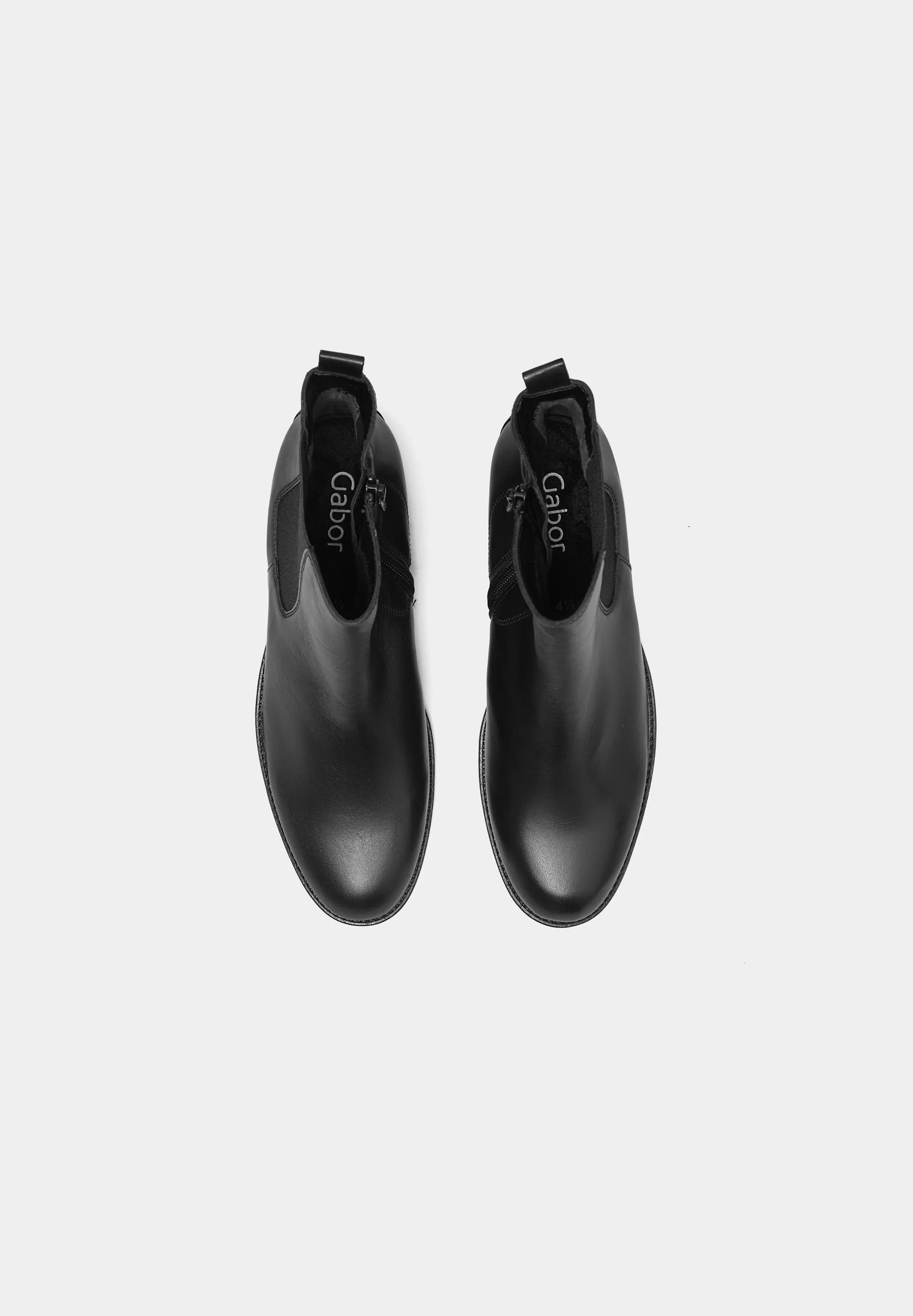 Zip up Chelsea Boots 31600 Black Leather